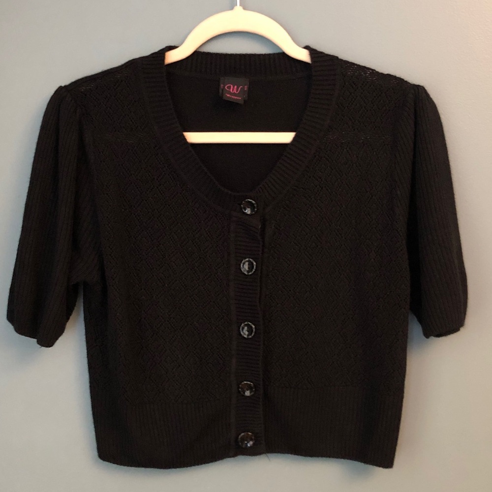 Black Wrapper Sweater Size M